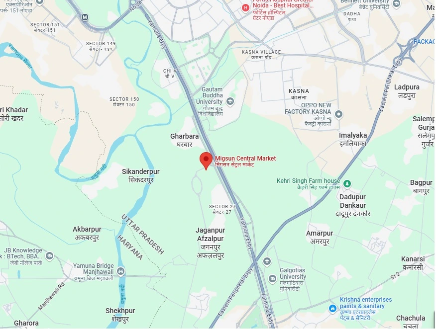 Migsun Central Market Location Map